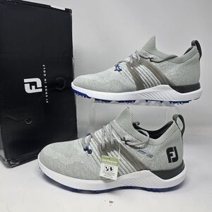 FootJoy Men's 9.5 Gray Blue Hyperflex Knit Golf Shoe 51080 Cleats